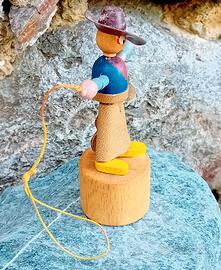 Giocattolo a pulsante in legno '60