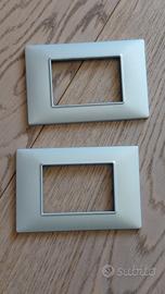 placca Vimar Plana grigio/argento