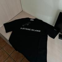 T-Shirt Stone Island unisex nera nuova