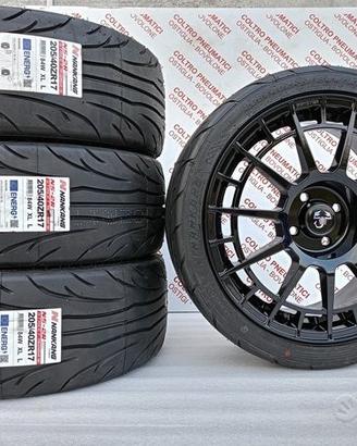 Cerchi da 17 ntt et35 205/40/17 nankang 500 abarth