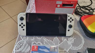 NINTENDO SWITCH OLED + MINECRAFT + CUSTODIA