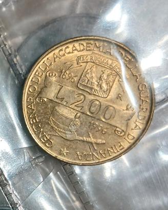 200 lire centenario Guardia Finanza