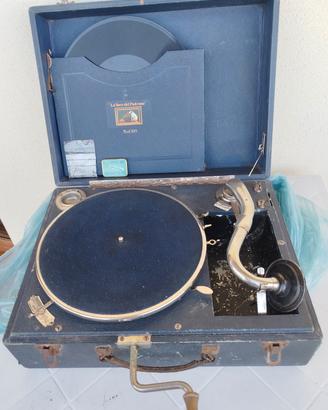 grammofono portatile anni '30 funzionante