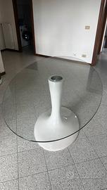 Tavolo fisso ovale Avalon Glass