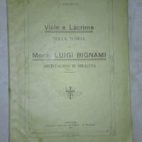 Viola e lacrime sulla tomba mons L Bignami 1921