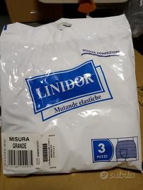 7 x Linidor mutande elastiche tg.grande conf.3pz