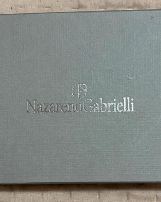 Portafoglio Nazareno Gabrielli - Blu 100% pelle