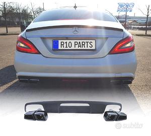 DIFFUSORE MERCEDES CLS C218 15-18 NERO OPACO + TER