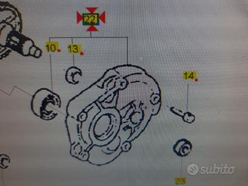 Coperchio trasmissione piaggio/gilera 50 cc