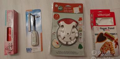 Accessori da cucina:termometro, stampi,sac a poche