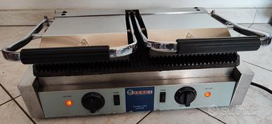 Piastra Scalda panini grill doppio professionale