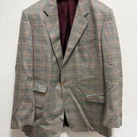 Burberry blazer check beige uomo