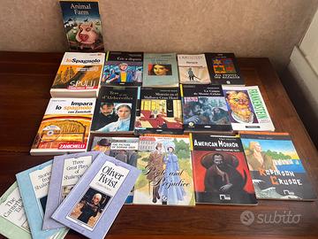 Lotto 17 libri inglese francese spagnolo più vocab