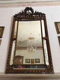 Grande specchio antico dorato - stile Luigi XVI