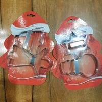 2 confezioni tagliapasta natalizi per biscotti