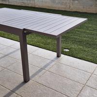 Tavolo da giardino e 4 sedie SKLUM GRIGIO GRAFITE