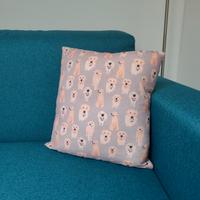 federa cuscino con cani golden retriever 