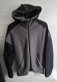 Felpa grigia e nera Adidas