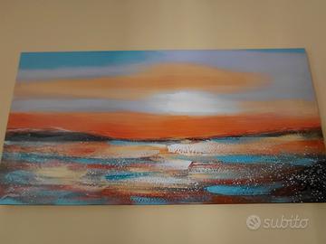Quadro in tela Tramonto Mare