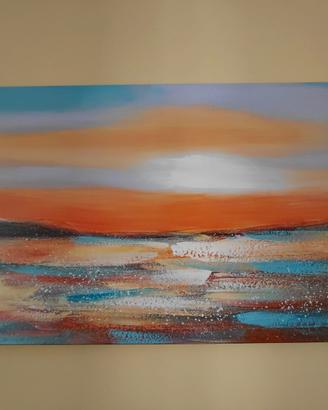 Quadro in tela Tramonto Mare