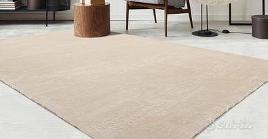 Tappeto 160x220 beige pelo corto moderno