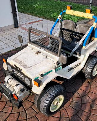Jeep elettrica Gaucho Peg Perego 1° serie con luci