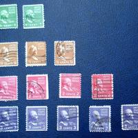 Usa 1938 lotto 38 francobolli cov varianti e error