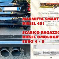Smart 451 Marmitta CDI Ragazzon Brabus OMOLOGATA