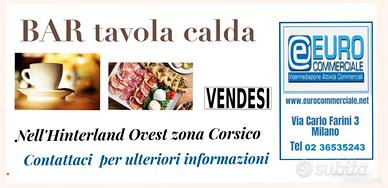 390/25 BAR T CALDA, mq 90 in zona Corsico