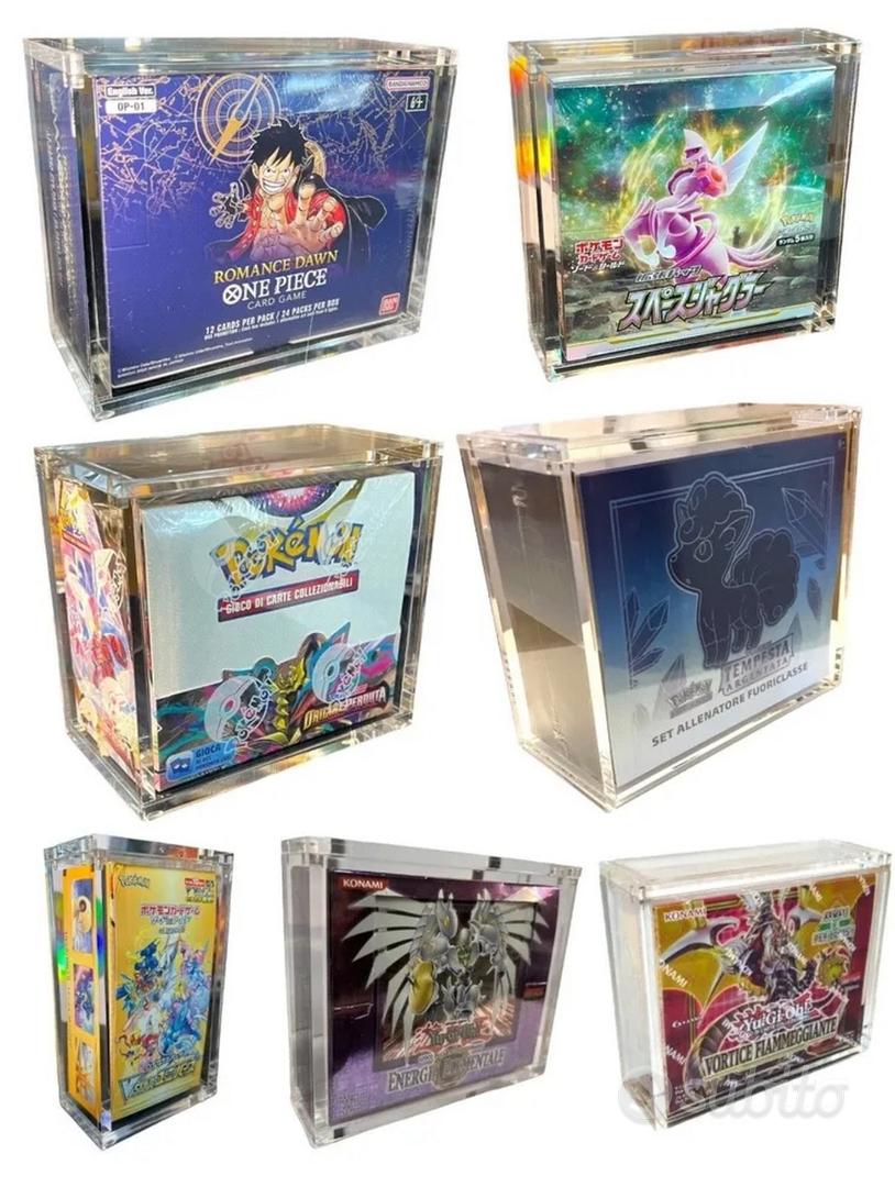 Teca espositore per box pokemon yugioh one piece - Collezionismo In vendita  a Brescia