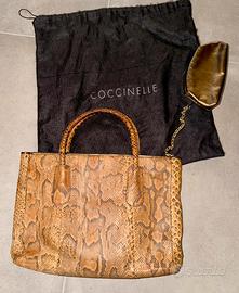 Borsa Tote Coccinelle in vera pelle Pitone