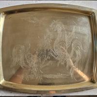 Vassoio ottone Remo Bombardieri