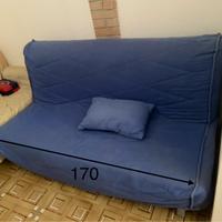 Divano letto con struttura in metallo