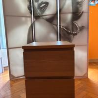 Cassettiera Malm Ikea color Rovere