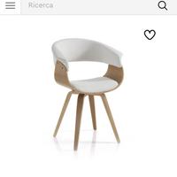 VENDUTO! Sedia Tomasucci bianco e legno chiaro