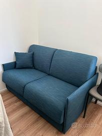 🛋️ Divano letto 2 posti colore blu petrolio