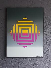 Esone Pedro Dentinho -Yellow squaring with pink