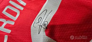 maglia manchester united originale e autografata