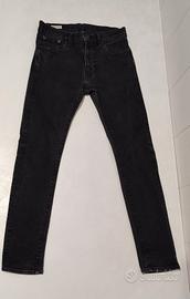 Jeans Levi's 519 Extreme Skinny uomo, denim nero