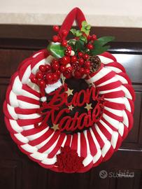 FIOCCHI E GHIRLANDE NATALIZIE FATTE A MANO