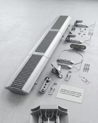 illuminazione neon per ufficio studio kit di monta