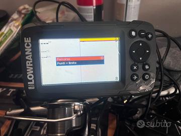 ecoscandaglio LOWRANCE HOOK 4x GPS + SONDA + ASTA