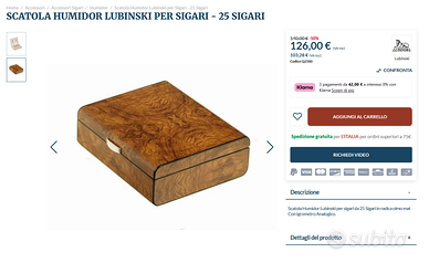 Humidor Lubinski Radica