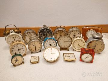 Orologi Sveglie lotto 17 non funzionanti