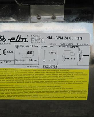 VASO DI ESPANSIONE Autoclave inox litri 24