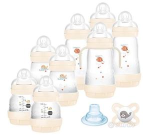 Biberon Set Neonato con 8 biberon anticolica Easy
