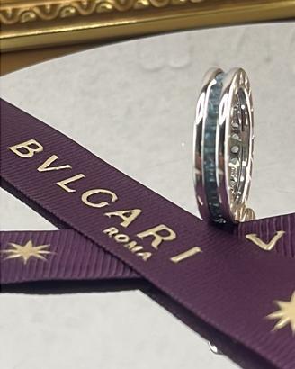 Anello bzero di bulgari con acquamarine originale