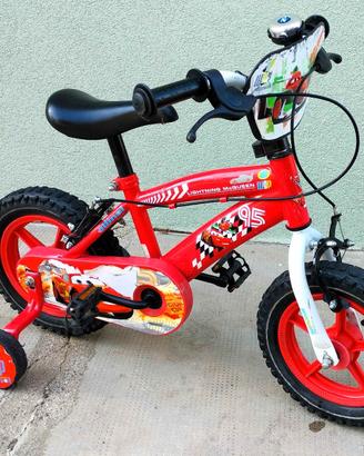 Bicicletta Disney Cars + Rotelle