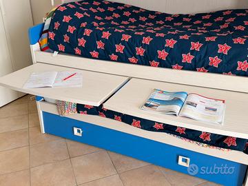 Letto a castello 3 posti a scomparsa