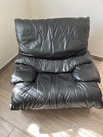 Poltrona in pelle